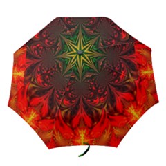 Digital Arts Fractals Futuristic Colorful Folding Umbrellas by Pakrebo