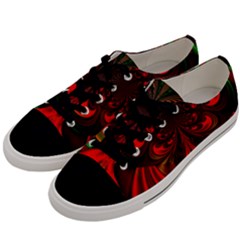 Digital Arts Fractals Futuristic Colorful Men s Low Top Canvas Sneakers by Pakrebo