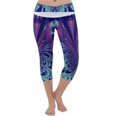 Design Art Digital Art Artwork Capri Yoga Leggings by Pakrebo