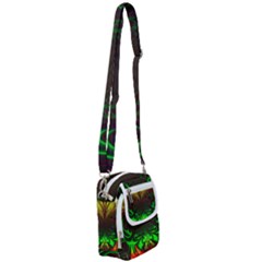 Digital Arts Fractals Futuristic Art Shoulder Strap Belt Bag by Pakrebo