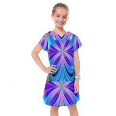 Abstract Art Design Digital Art Kids  Drop Waist Dress by Pakrebo