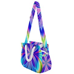 Abstract Art Design Digital Art Rope Handles Shoulder Strap Bag