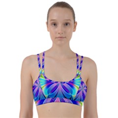 Abstract Art Design Digital Art Line Them Up Sports Bra by Pakrebo