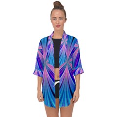 Abstract Art Design Digital Art Open Front Chiffon Kimono by Pakrebo