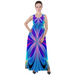 Abstract Art Design Digital Art Empire Waist Velour Maxi Dress by Pakrebo