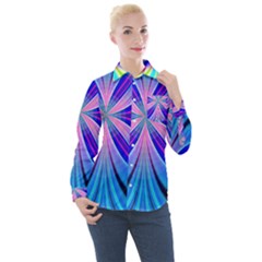 Abstract Art Design Digital Art Women s Long Sleeve Pocket Shirt