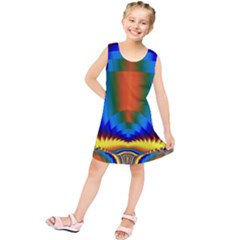 Design Color Colorful Designing Kids  Tunic Dress