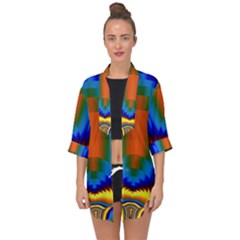 Design Color Colorful Designing Open Front Chiffon Kimono by Pakrebo