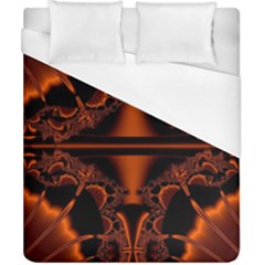 Art Fractal Artwork Creative Black Brown Duvet Cover (california King Size) by Pakrebo