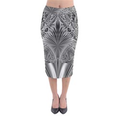 Crystal Design Pattern Midi Pencil Skirt by Pakrebo