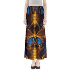 Abstract Art Fractal Artwork Full Length Maxi Skirt by Pakrebo