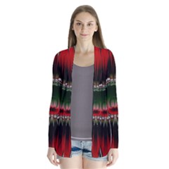 Abstract Abstract Art Artwork Star Drape Collar Cardigan by Pakrebo