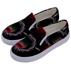 Abstract Abstract Art Artwork Star Kids  Canvas Slip Ons by Pakrebo