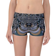 Fractal Art Artwork Design Reversible Boyleg Bikini Bottoms by Pakrebo