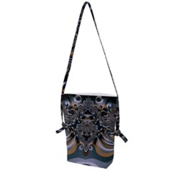 Fractal Art Artwork Design Folding Shoulder Bag by Pakrebo