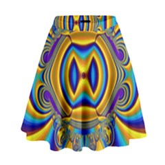 Design Color Colourful Decoration High Waist Skirt by Pakrebo