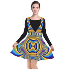 Design Color Colourful Decoration Plunge Pinafore Dress by Pakrebo