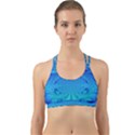 Digital Arts Fractals Futuristic Blue Magenta Back Web Sports Bra View1