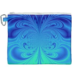 Digital Arts Fractals Futuristic Blue Magenta Canvas Cosmetic Bag (xxxl)