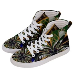 Abstract Art Artwork Fractal Design Pattern Art Men s Hi-top Skate Sneakers by Pakrebo