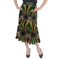 Abstract Art Artwork Fractal Design Pattern Art Midi Mermaid Skirt