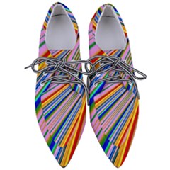 Background Colors Colorful Design Pointed Oxford Shoes