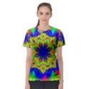 Digital Art Fractal Artwork Flower Women s Sport Mesh Tee View1