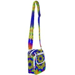 Digital Art Fractal Artwork Flower Shoulder Strap Belt Bag