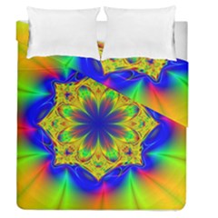 Digital Art Fractal Artwork Flower Duvet Cover Double Side (queen Size) by Pakrebo