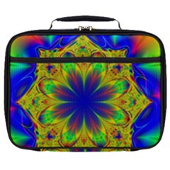 Digital Art Fractal Artwork Flower Full Print Lunch Bag by Pakrebo