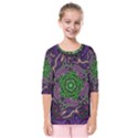 Digital Art Artwork Fractal Pattern Kids  Quarter Sleeve Raglan Tee View1