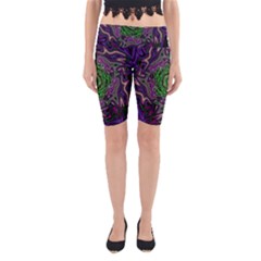 Digital Art Artwork Fractal Pattern Yoga Cropped Leggings