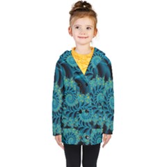 Art Artwork Fractal Digital Art Kids  Double Breasted Button Coat by Pakrebo