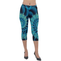 Art Artwork Fractal Digital Art Lightweight Velour Capri Leggings  by Pakrebo