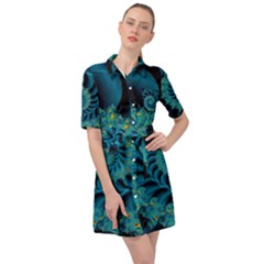 Art Artwork Fractal Digital Art Belted Shirt Dress