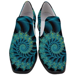 Art Artwork Fractal Digital Art Women Slip On Heel Loafers by Pakrebo