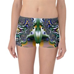 Fractal Art Artwork Design Reversible Boyleg Bikini Bottoms by Pakrebo