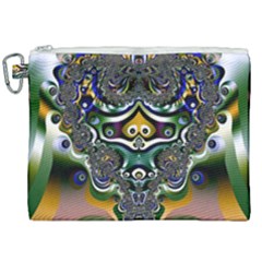 Fractal Art Artwork Design Canvas Cosmetic Bag (xxl) by Pakrebo