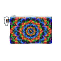 Abstract Digital Art Artwork Canvas Cosmetic Bag (medium) by Pakrebo