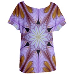 Abstract Flower Artwork Art Women s Oversized Tee by Pakrebo