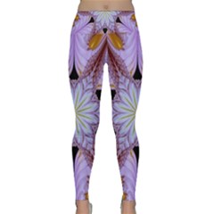 Abstract Flower Artwork Art Lightweight Velour Classic Yoga Leggings by Pakrebo