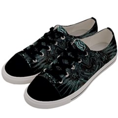 Abstract Art Fractal Artwork Men s Low Top Canvas Sneakers by Pakrebo