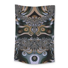 Fractal Art Artwork Design Small Tapestry by Pakrebo