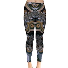 Fractal Art Artwork Design Inside Out Leggings by Pakrebo