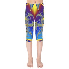 Abstract Art Design Digital Art Kids  Capri Leggings  by Pakrebo