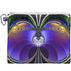 Abstract Art Artwork Fractal Design Pattern Canvas Cosmetic Bag (xxxl) by Pakrebo