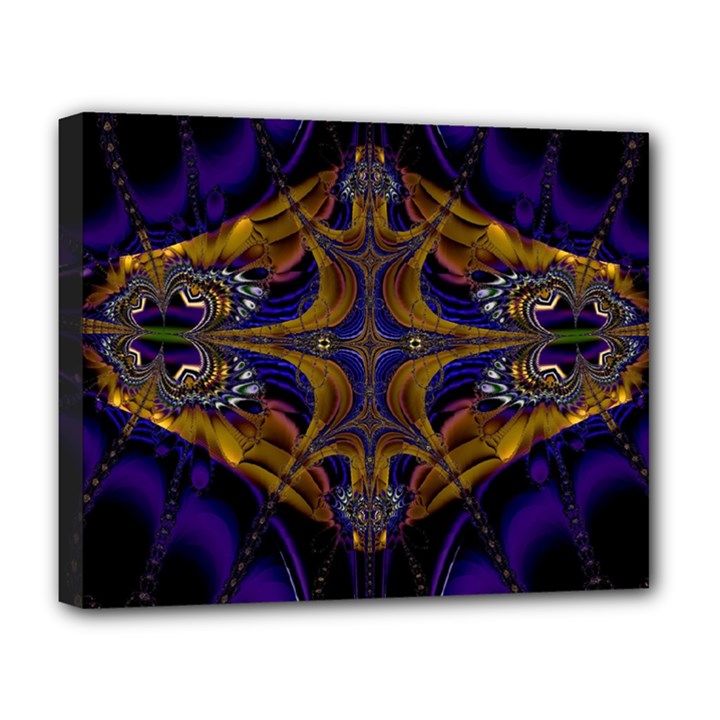 Abstract Art Artwork Fractal Deluxe Canvas 20  x 16  (Stretched)