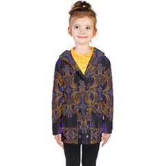 Abstract Art Artwork Fractal Kids  Double Breasted Button Coat