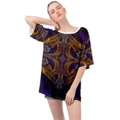 Abstract Art Artwork Fractal Oversized Chiffon Top