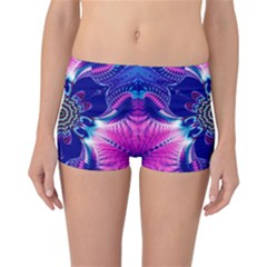 Artwork Art Fractal Flower Design Reversible Boyleg Bikini Bottoms by Pakrebo